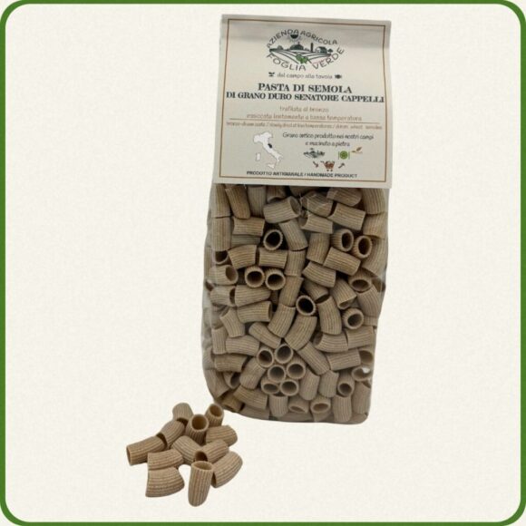 Mezze Maniche di Grano Duro Senatore Cappelli – Pasta Artigianale 500 g